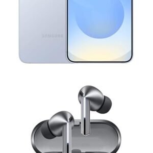 Samsung Galaxy S25+ 256GB Unlocked AI Smartphone, Icyblue w/ Galaxy Buds 3 Pro AI True Wireless Bluetooth Earbuds, Silver