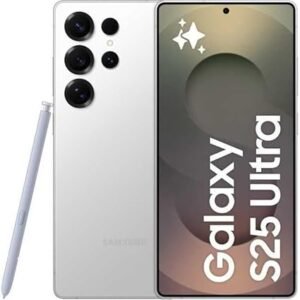 SAMSUNG Galaxy ​S25 Ultra 5G 2025 (International Version) | GSM Unlocked (T-Mobile) | ​1TB ​Storage​ + 12GB RAM SM-S938B ​Qualcomm Snapdragon 8 Elite Android 15 Smartphone (Titanium White Silver)