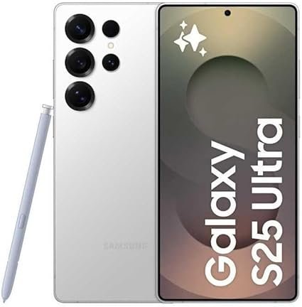 SAMSUNG Galaxy S25 Ultra 5G 2025 (International Version) | GSM Unlocked (T-Mobile) | 1TB Storage + 12GB RAM SM-S938B Qualcomm Snapdragon 8 Elite Android 15 Smartphone (Titanium White Silver)