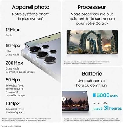 SAMSUNG Galaxy S25 Ultra 5G 2025 (International Version) | GSM Unlocked (T-Mobile) | 1TB Storage + 12GB RAM SM-S938B Qualcomm Snapdragon 8 Elite Android 15 Smartphone (Titanium White Silver) - Image 2
