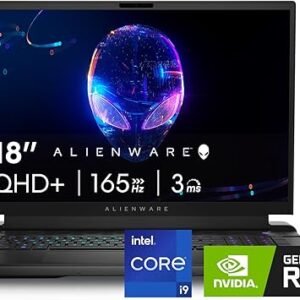 Alienware M18 R2 Gaming Laptop - 18 QHD+ 165Hz 3ms Display, Intel Core i9-14900HX, 32GB DDR5 RAM, 1TB SSD, NVIDIA GeForce RTX 4080 12 GB GDDR6, Windows 11 Home, Onsite Service - Dark Metallic Moon