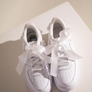 Bespoke Bridal Air Force 1 Luxury Embroidered Sneakers, Bridal Shoes, Wedding Nike, Air Force One Wedding Shoes, Quinceañera Shoes