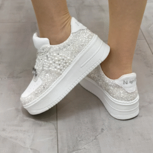 Personalized for Brides, Bridal Sneakers, Special shoes Low Top Wedding White Bridal , Low Top Wedding Shoes White or Ivory color New