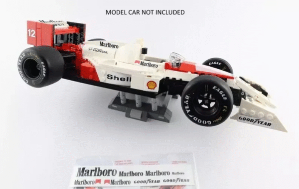LEGO ICONS Ayrton Senna F1 McLaren Mp4/4 Replacement wheels Tires and Stickers 10330 - Image 2