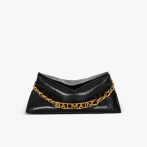 1945 Soft clutch in crinkled calfskin leather