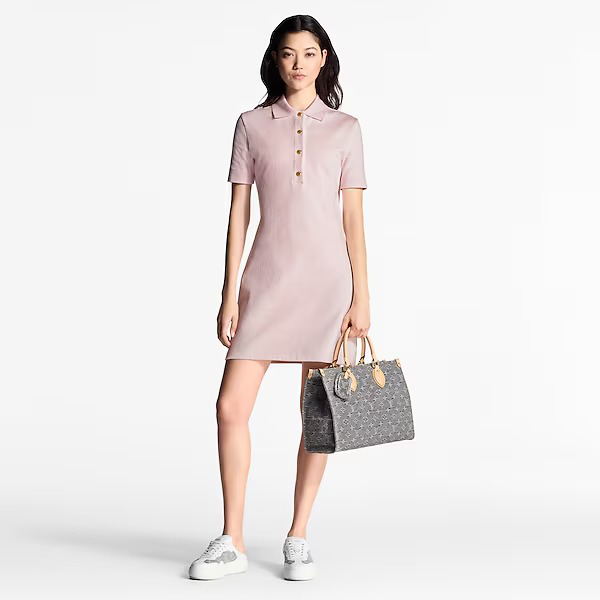 Monogram Piqué Polo Dress - Image 3