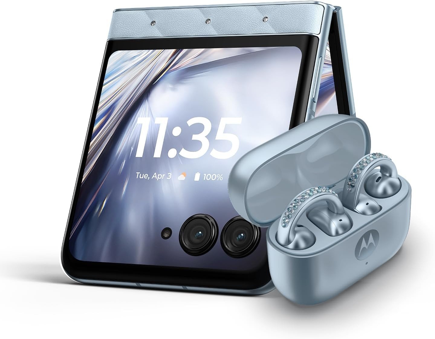 Motorola razr – 2025 and Moto Buds Loop with Crystals by Swarovski - Image 2
