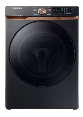 Package - Samsung - 5.0 Cu. Ft. High-Efficiency Stackable Smart Front Load Washer with Steam and Super Speed Wash and 7.5 Cu. Ft. Stackable Smart Gas Dryer with Steam and Sensor Dry - Brushed Black