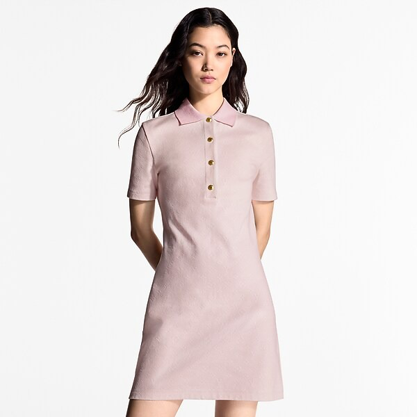 Monogram Piqué Polo Dress - Image 2