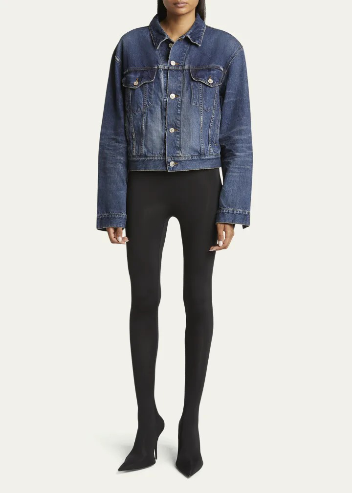 BALENCIAGADenim Small Fit Jacket - Image 3