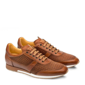 MEZLAN 9463 MAXIM MEN'S DESIGNER SHOES TAN SUEDE / CALF-SKIN LEATHER SNEAKERS