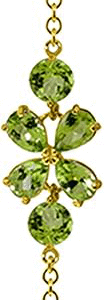 Galaxy Gold GG 3.15 Carat 14k Solid Gold Bracelet Natural Peridot