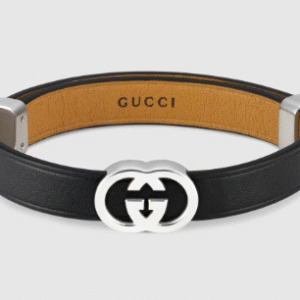 Gucci Interlocking leather bracelet