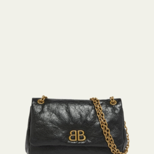 BALENCIAGAMonaco Mini Leather Chain Shoulder Bag