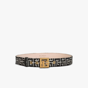 PB Belt in monogrammed jacquard