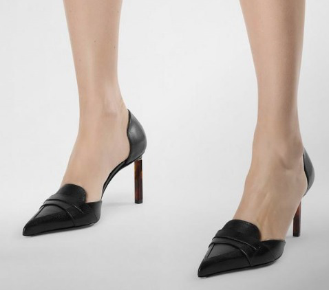 SUPPLE GRAIN LEATHER EVA D'ORSAY PUMP - Image 3